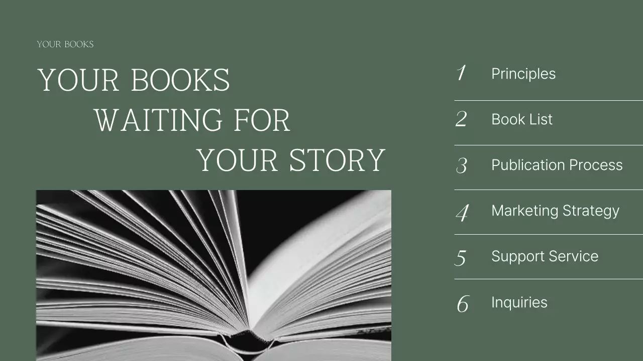 Green Modern Book Proposal Presentation