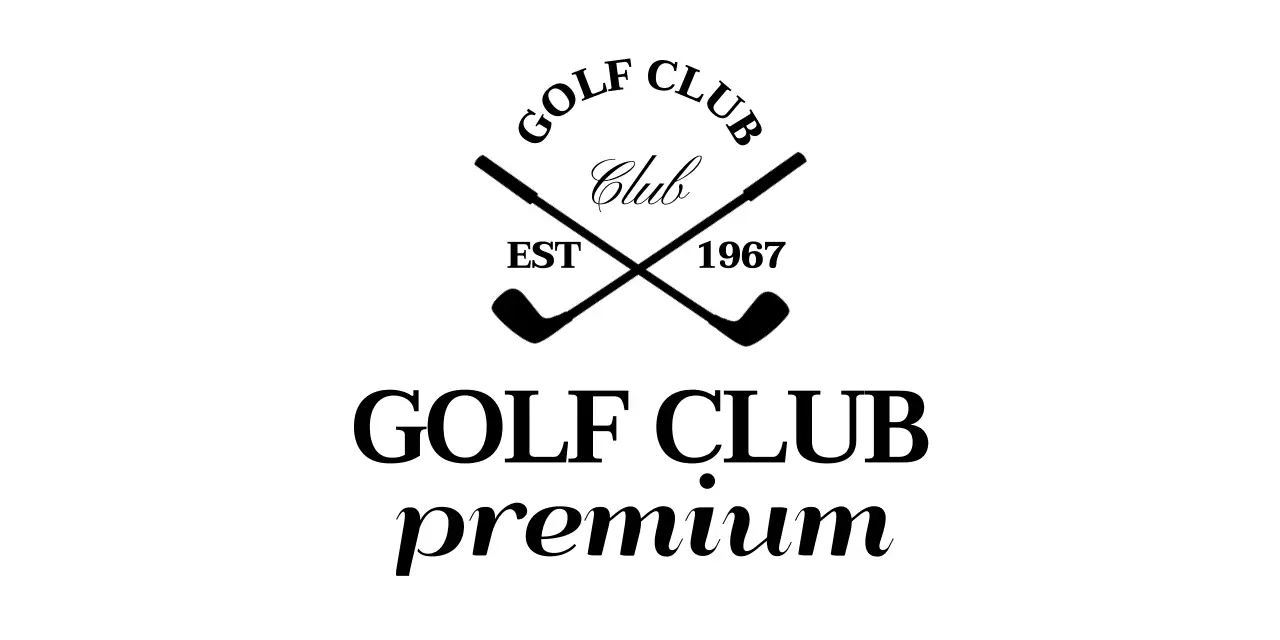 Golf clubs with a classy look with a golf club logo