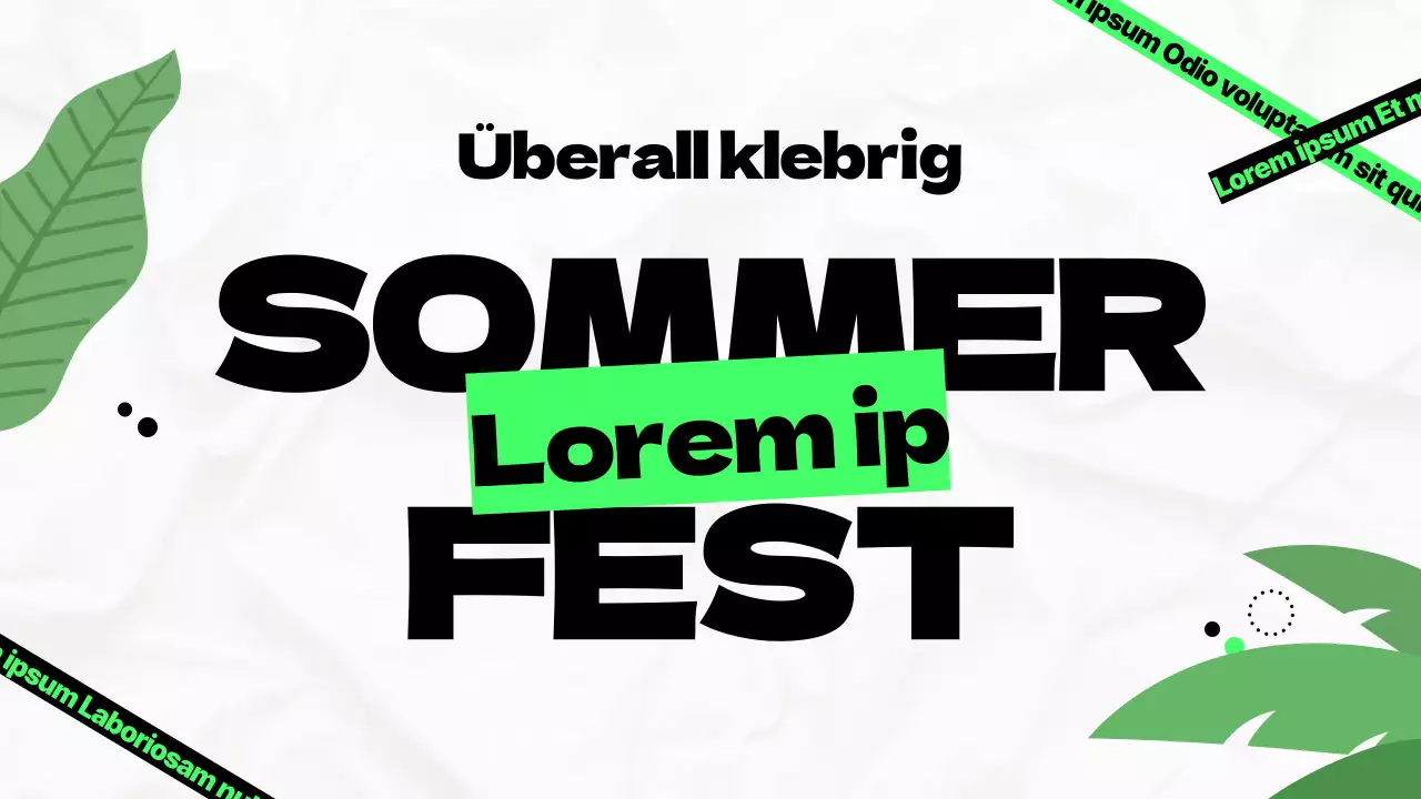 Festivalankündigungen für trendige Veröffentlichungen auf grauem Hintergrund