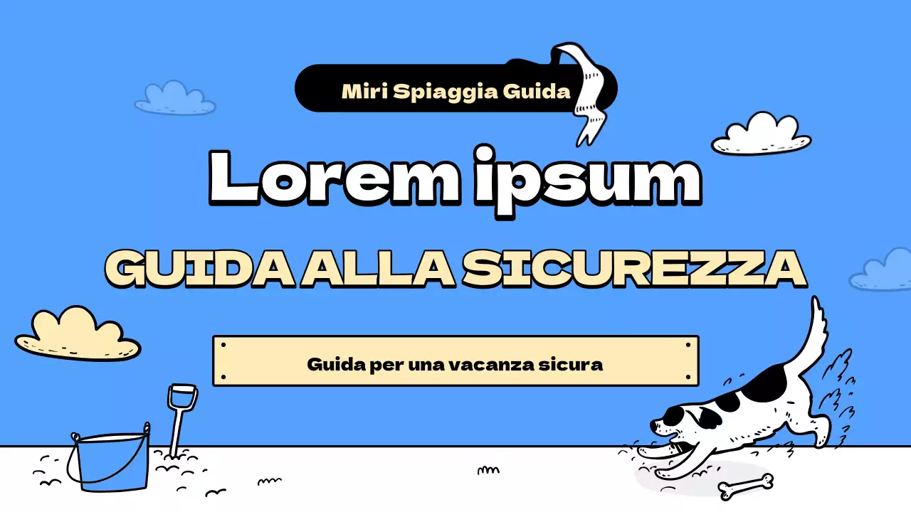 Una guida alle belle spiagge blu e gialle Piani di lezione