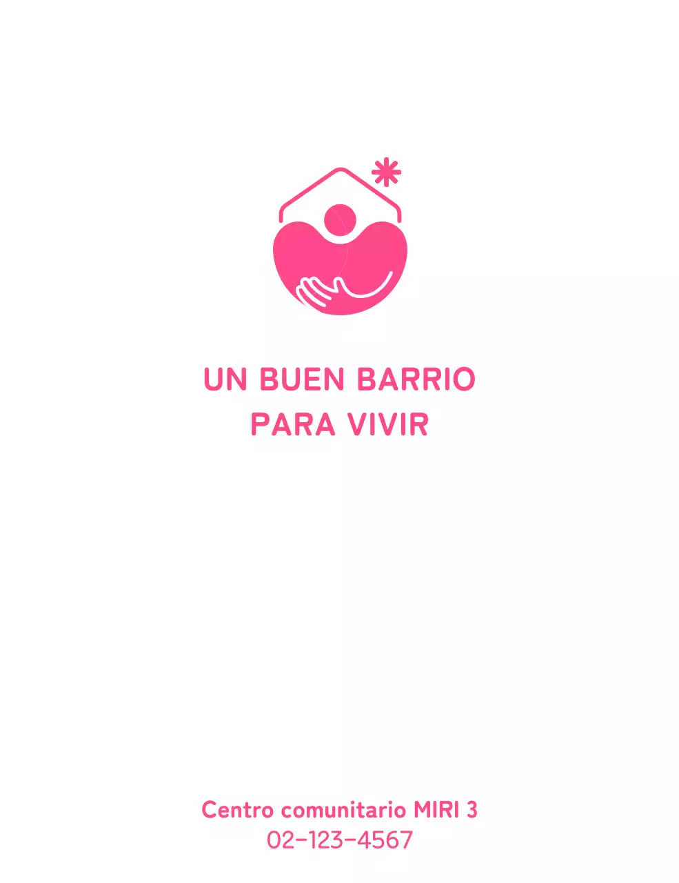 Logotipo de centro de bienestar con ilustración de abrazo