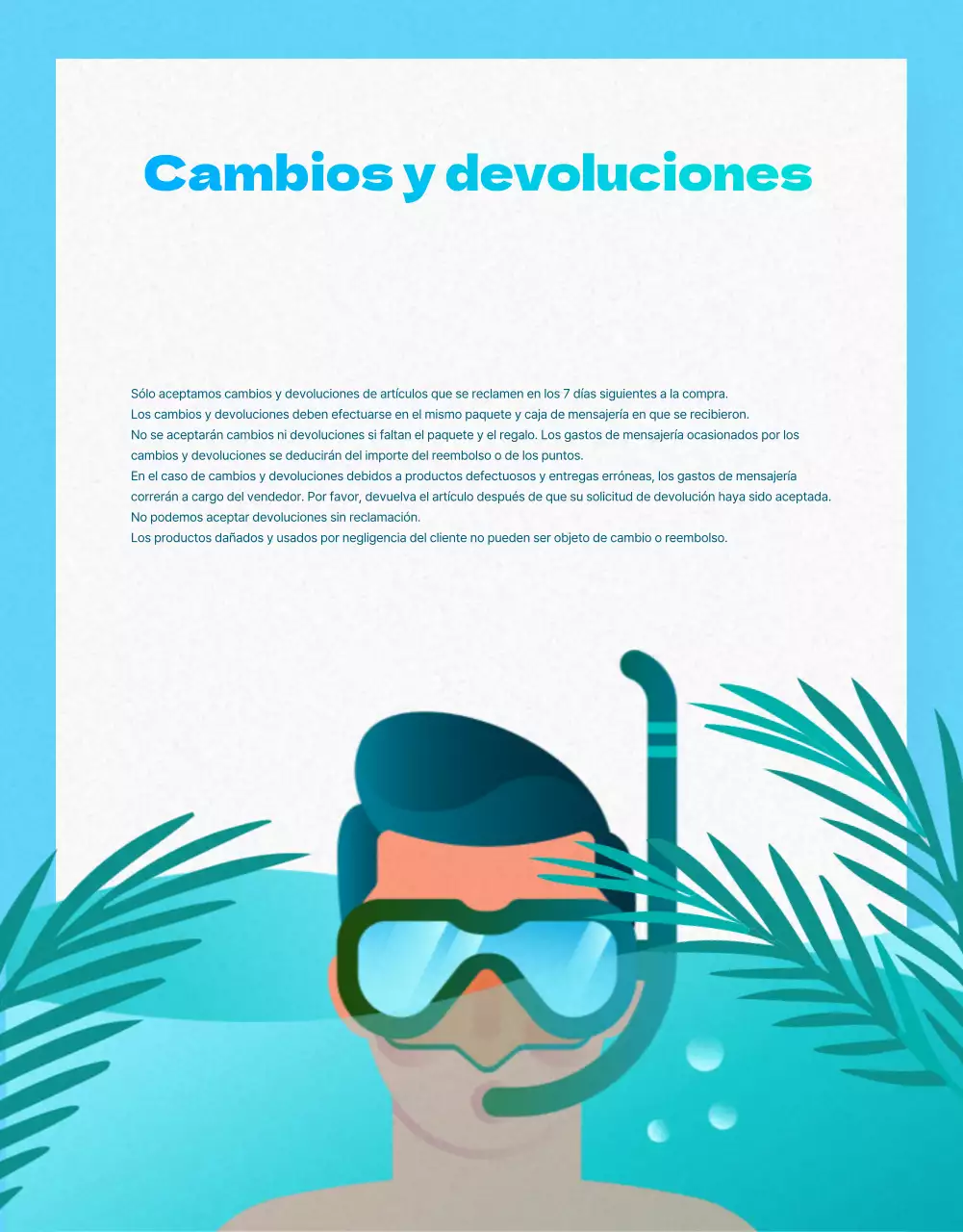 Promocione un evento con artículos vintage de verano en azul claro