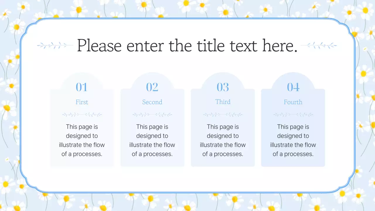 Blue Floral Summer Presentation