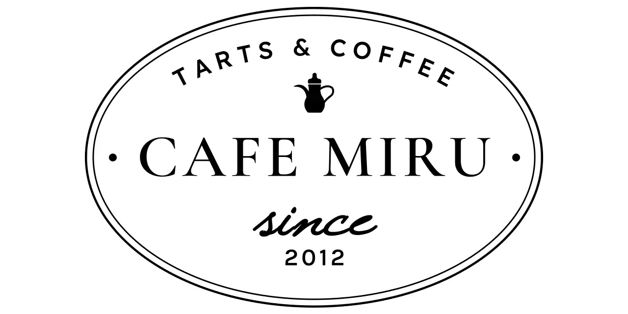 고급스러운 원형의 라인 프레임 컨셉의 디저트 카페 로고