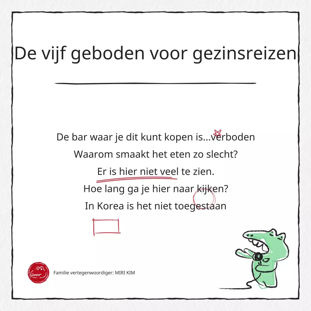 Zwart-wit, eenvoudige regels voor groepsreizen