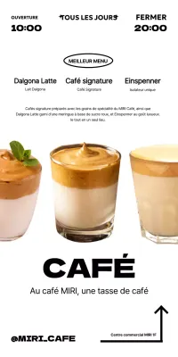 Promouvoir le menu de votre café dans un style moderne