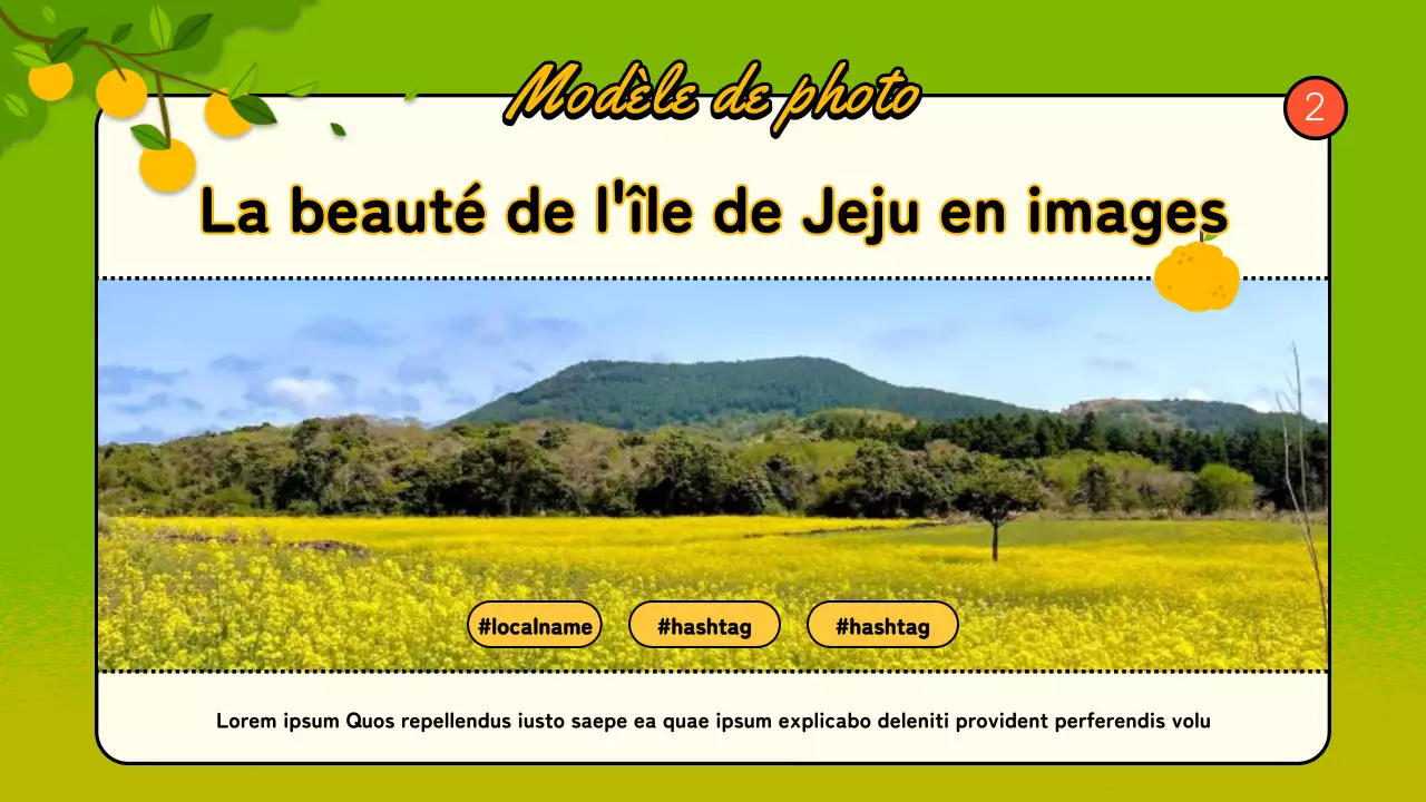 Guide des quartiers vert et orange de Jeju