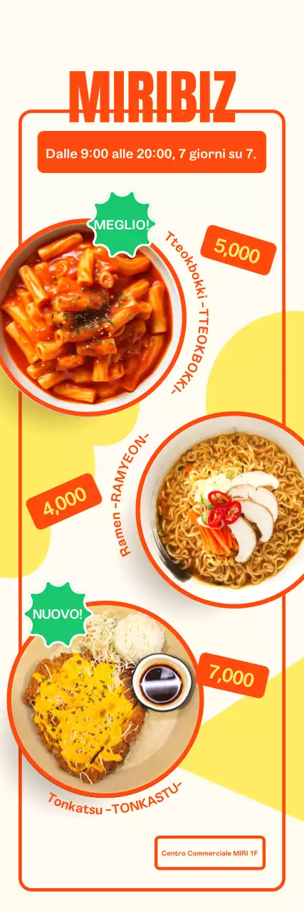 Promuovete il vostro menu da bistrot con un caldo sfondo avorio