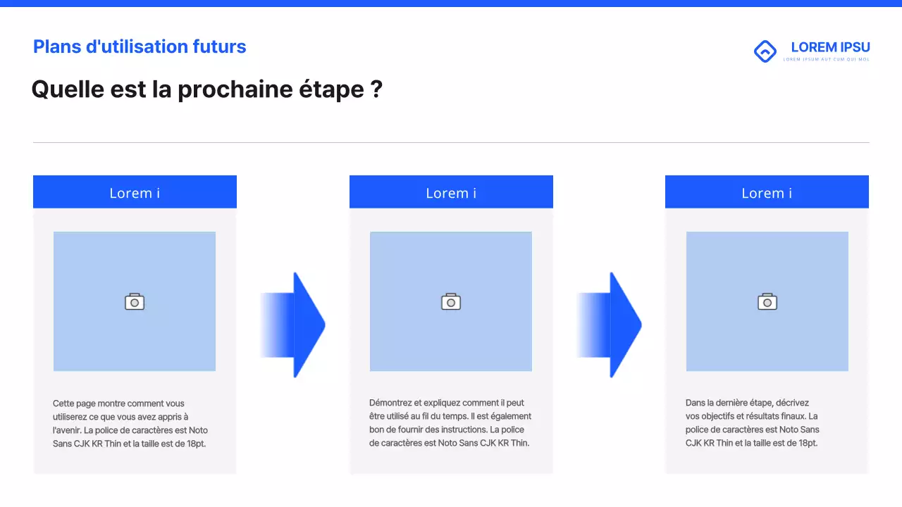 Matériel de formation simple pour les enseignants, en bleu et en noir