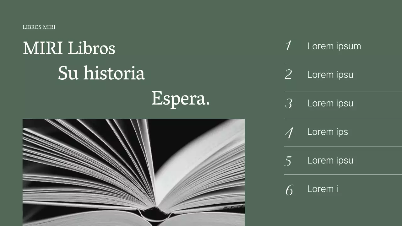 Una elegante propuesta de libro en color caqui