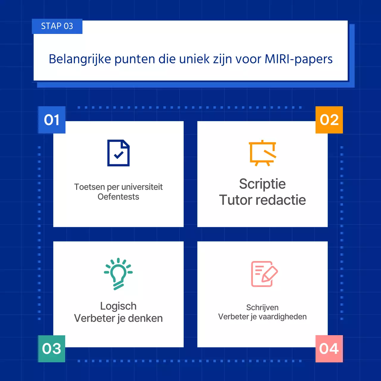 Blauwe, eenvoudige toelatingsessays voor hoger onderwijs promoten