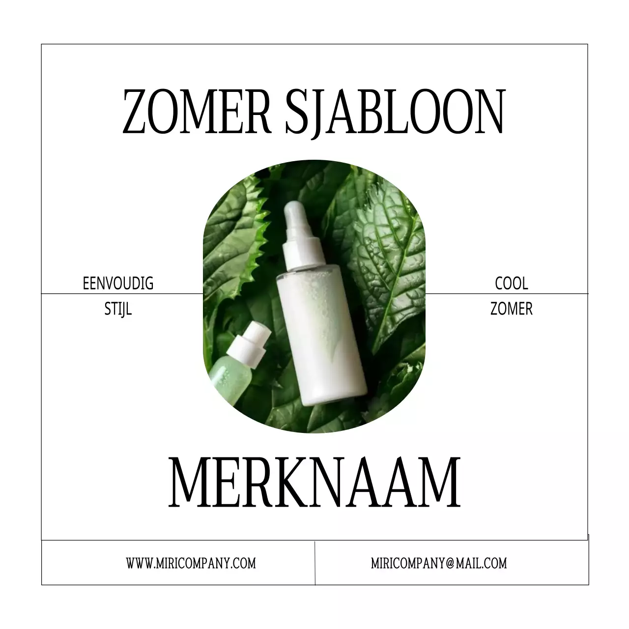 Wit en eenvoudig, zomer schoonheid cosmetica merk marketing in de zomer