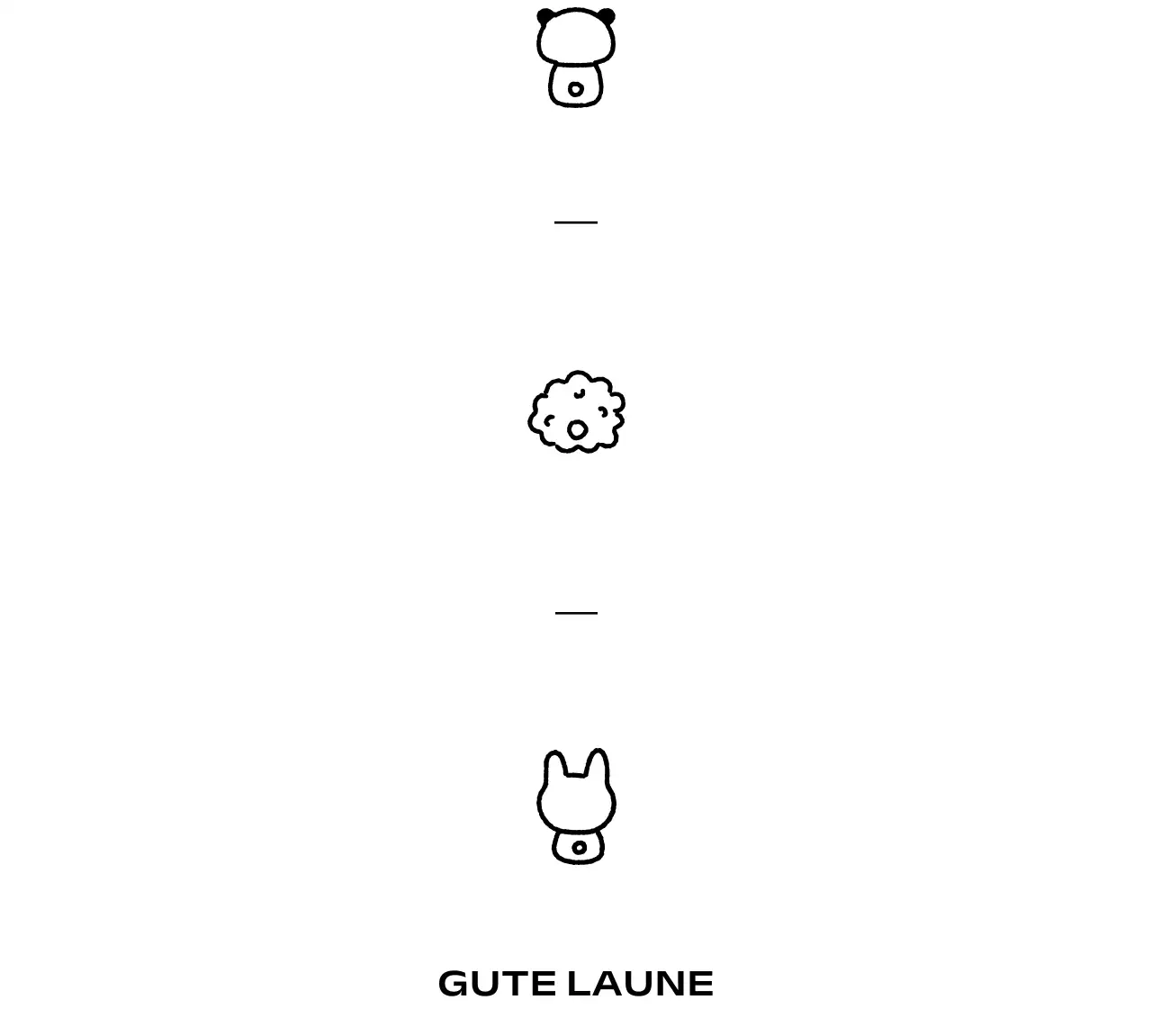 Niedliche Cafe-Ware mit Abbildungen von Tieren von hinten