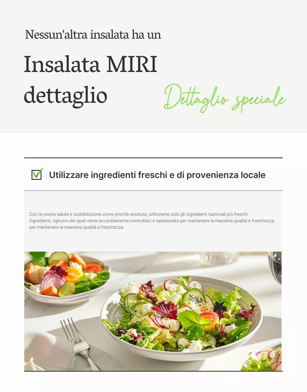 Promuovere una semplice insalata di fagioli bianchi e verdi chiari