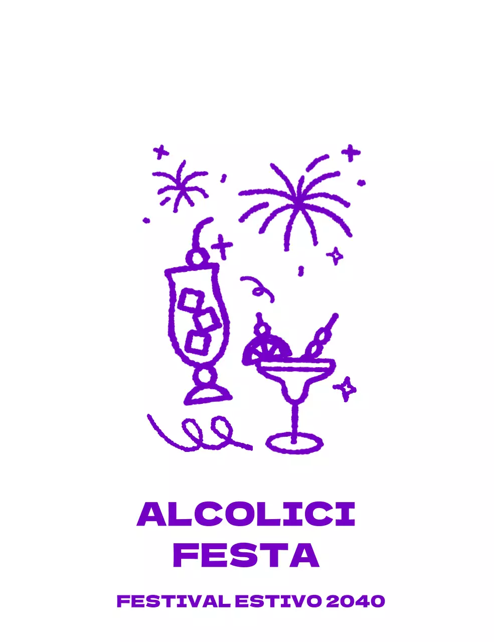 Merchandising del festival con graffiti su bicchieri da bibita di varie forme