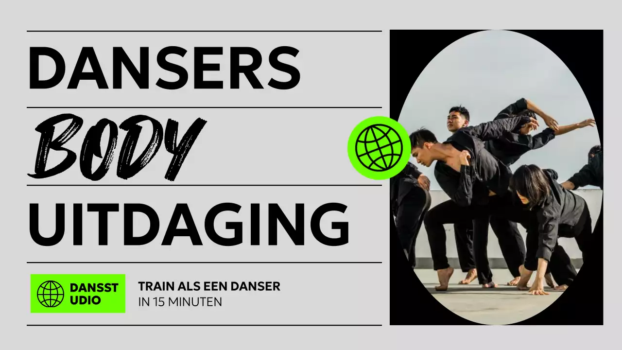 Train als een moderne danser in zwart en fluorescerend MainTitle