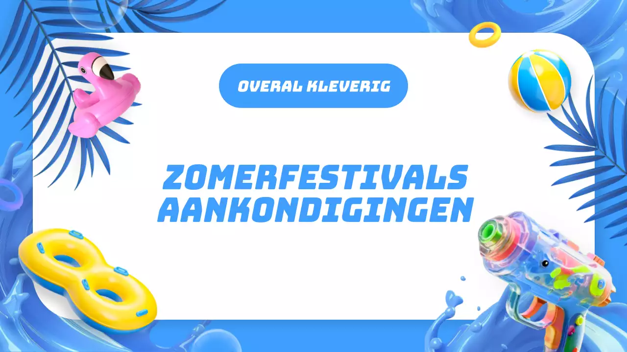 Aankondiging van het Blue Summer Festival