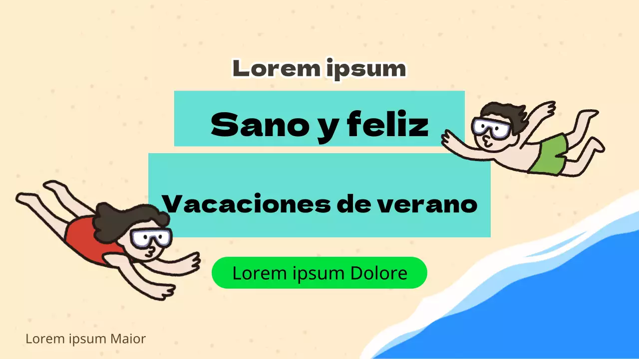 Recursos didácticos para las vacaciones de verano de la escuela verde y de menta