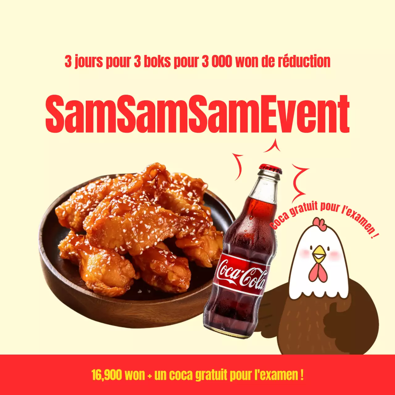 Promouvoir la bouteille orange et jaune coupons lucky day