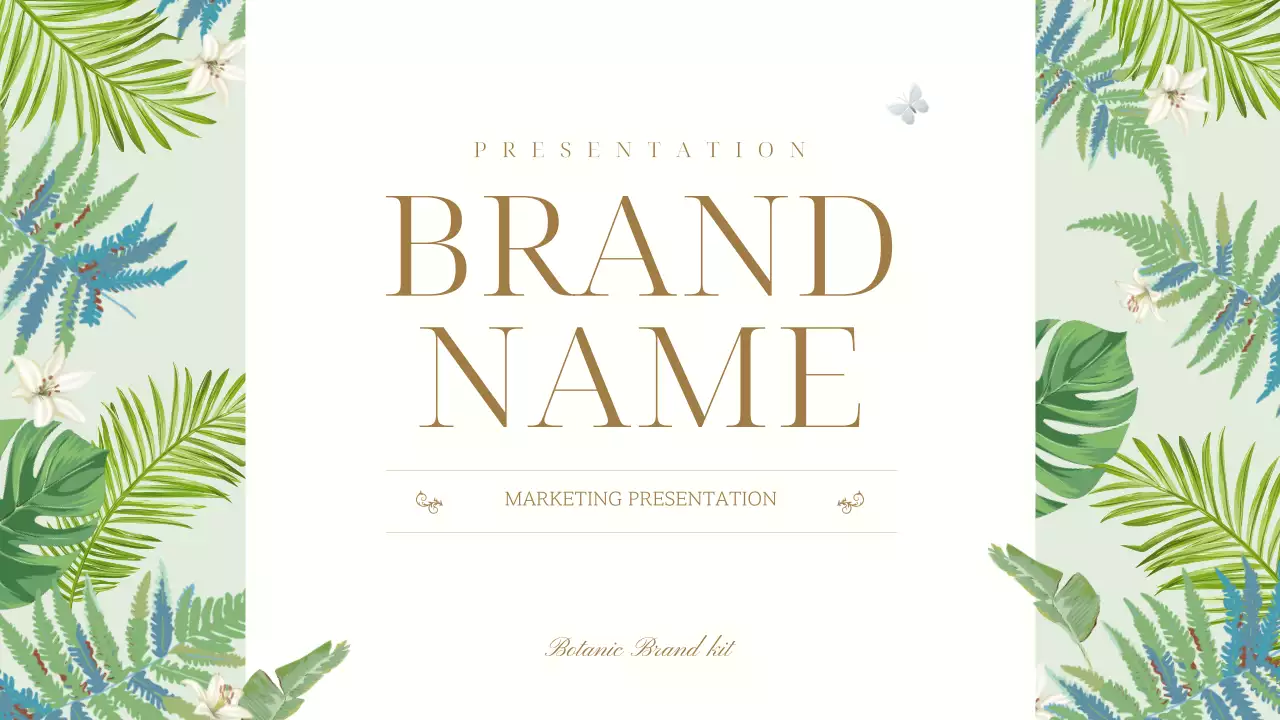 Beige Botanical Marketing Presentation