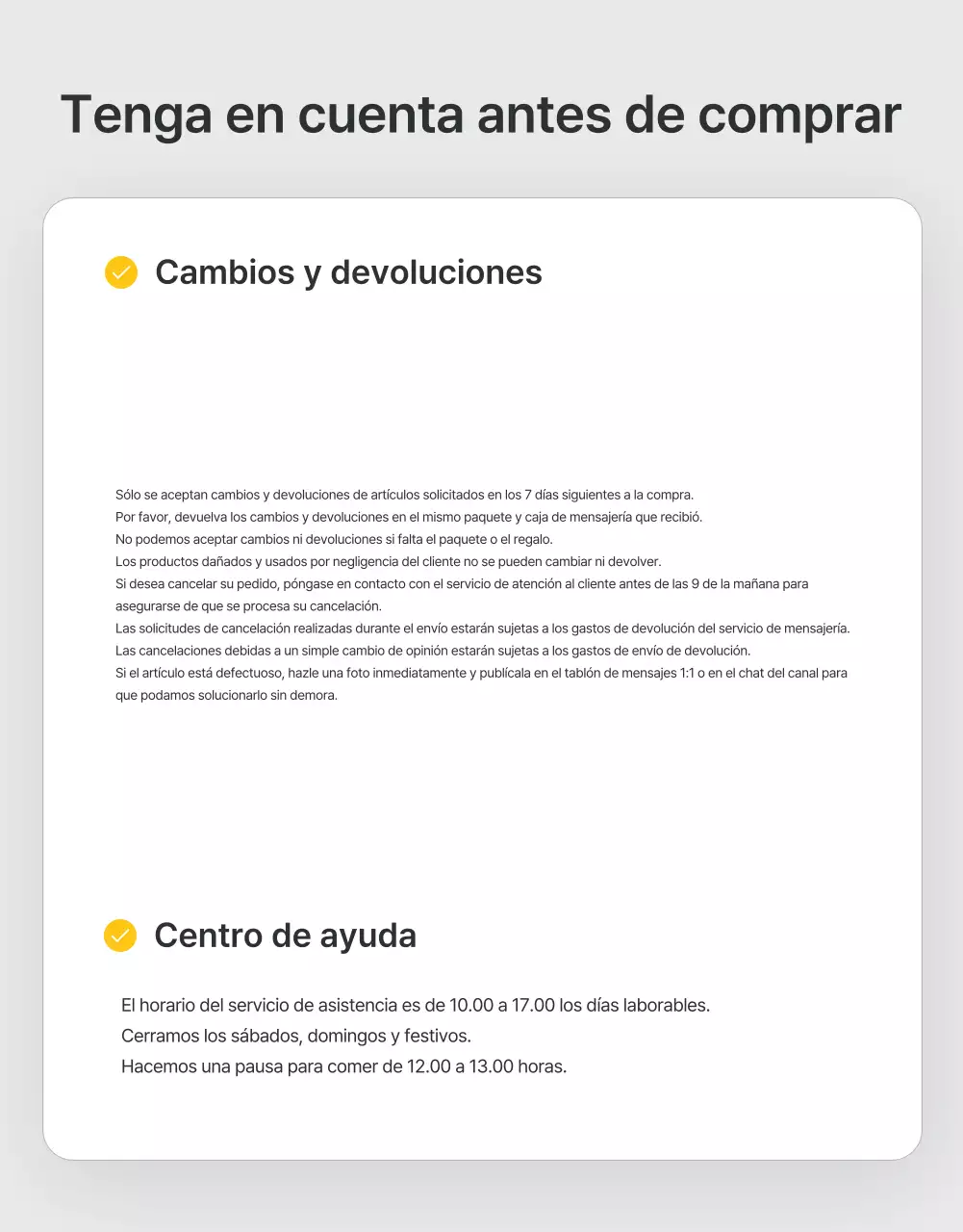 Anuncios y precauciones en el centro comercial de moda en gris y azul claro
