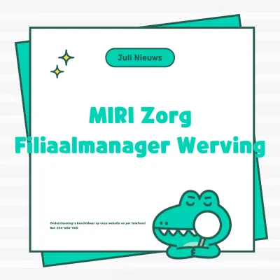 Kitscherige vacatures in mint en wit