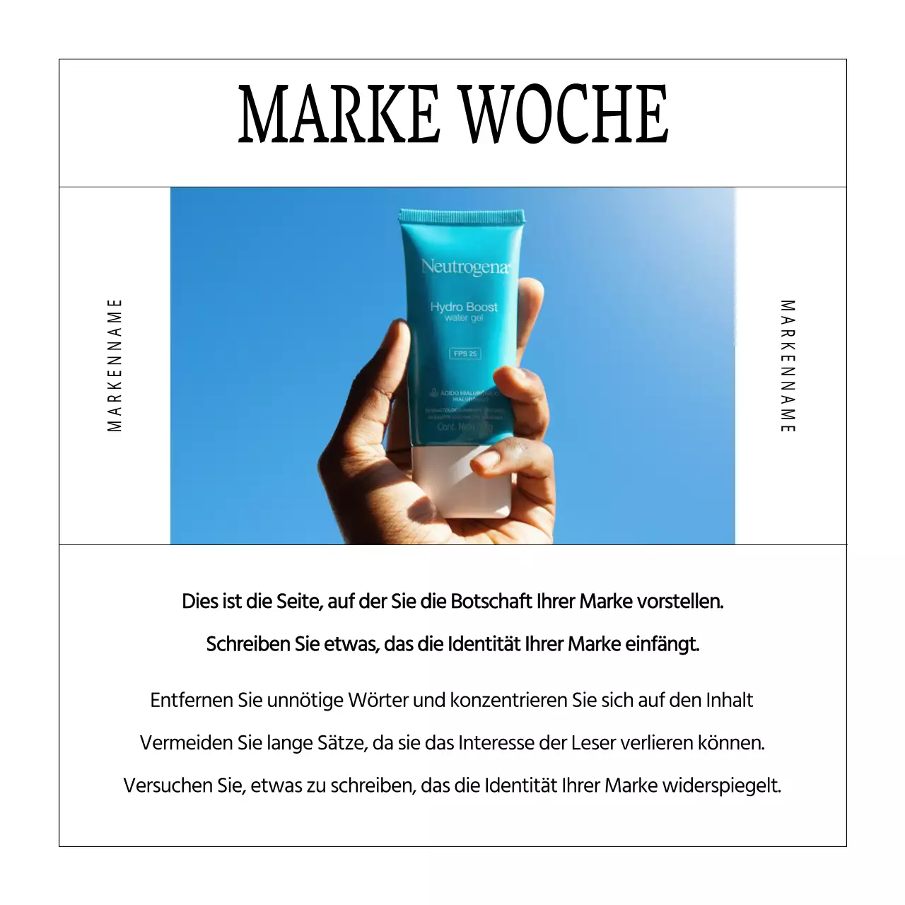 Weiß und einfach, Sommer Schönheit Kosmetik Marke Marketing im Sommer