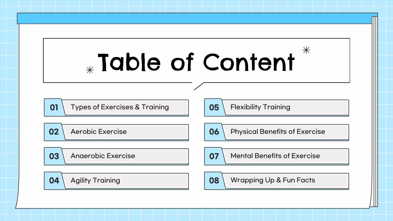 Blue Simple Fitness Guide Presentation