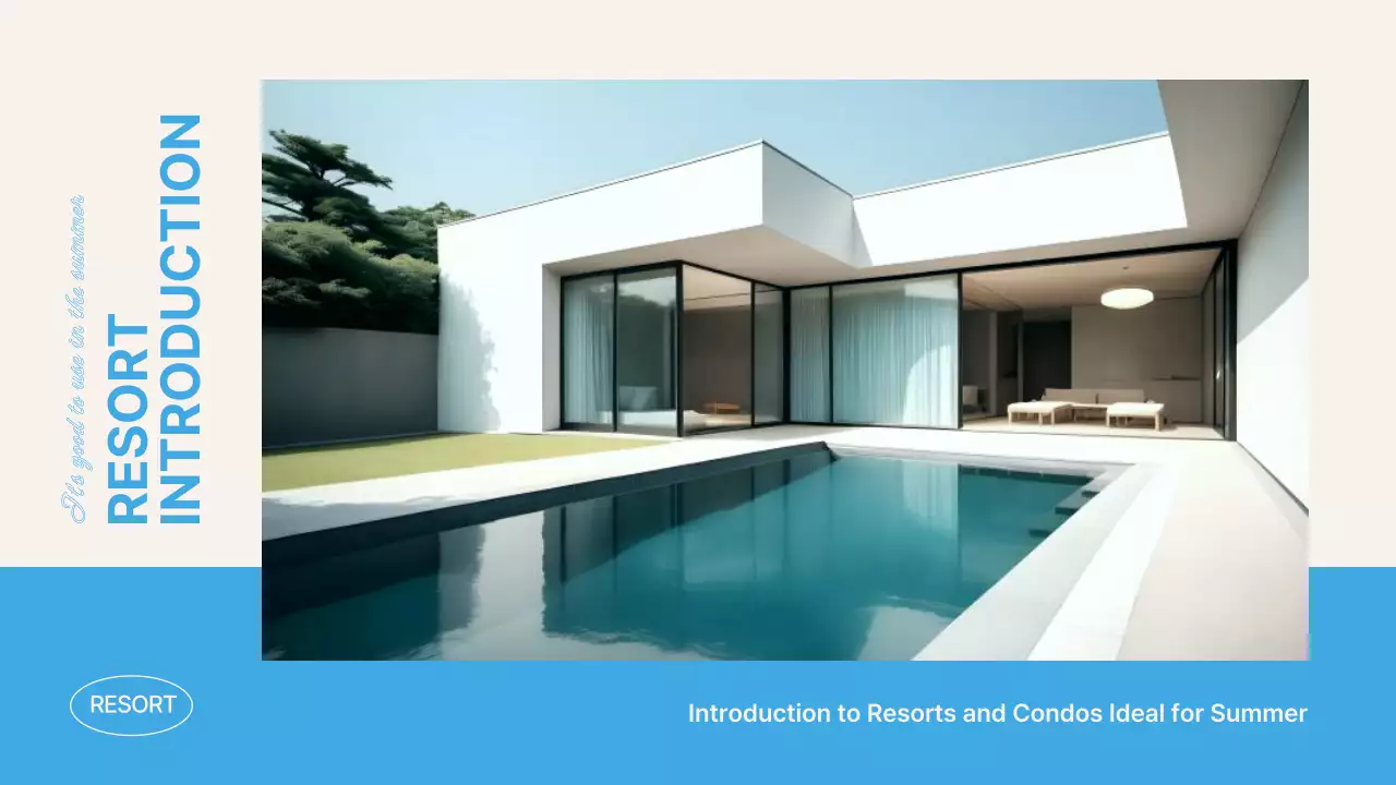 Blue Modern Resort Guide Presentation
