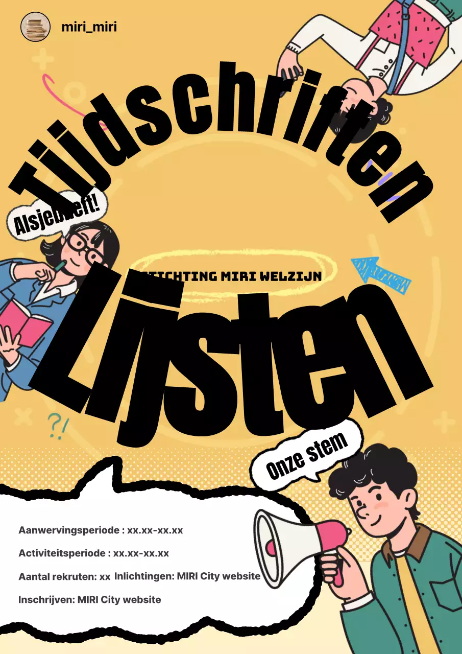 Actuele journalistieke vacatures in oranje achtergronden