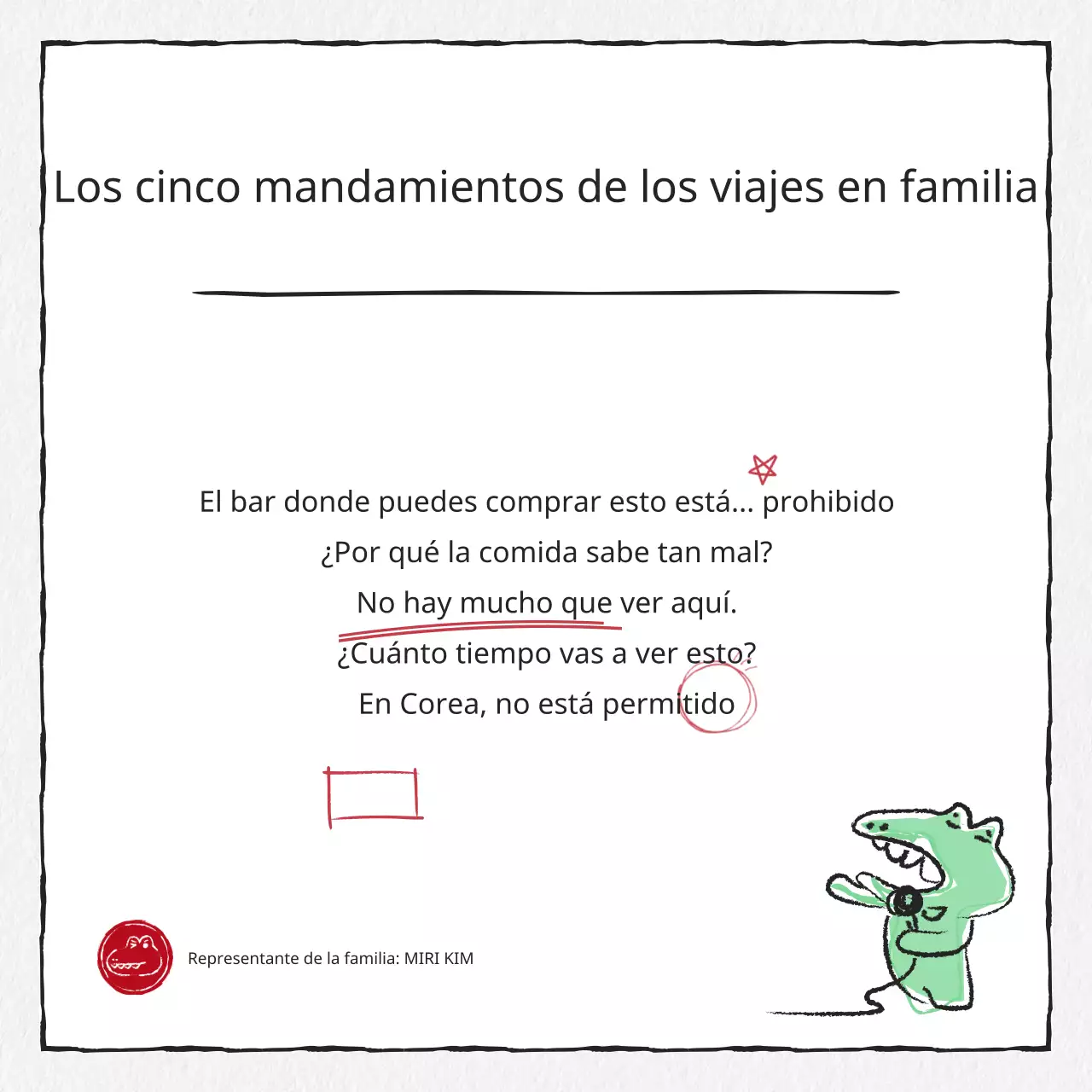 Post sobre normas de viaje en grupo, sencillas y en blanco y negro