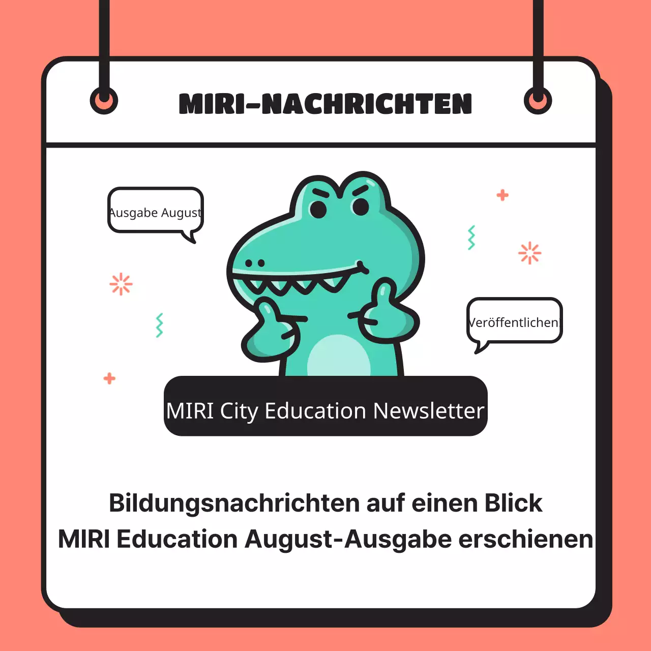 Kitschige rosa-weiße Newsletter-Ankündigungen zur Ausbildung