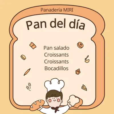 Sobre la línea de panadería amarilla y naranja