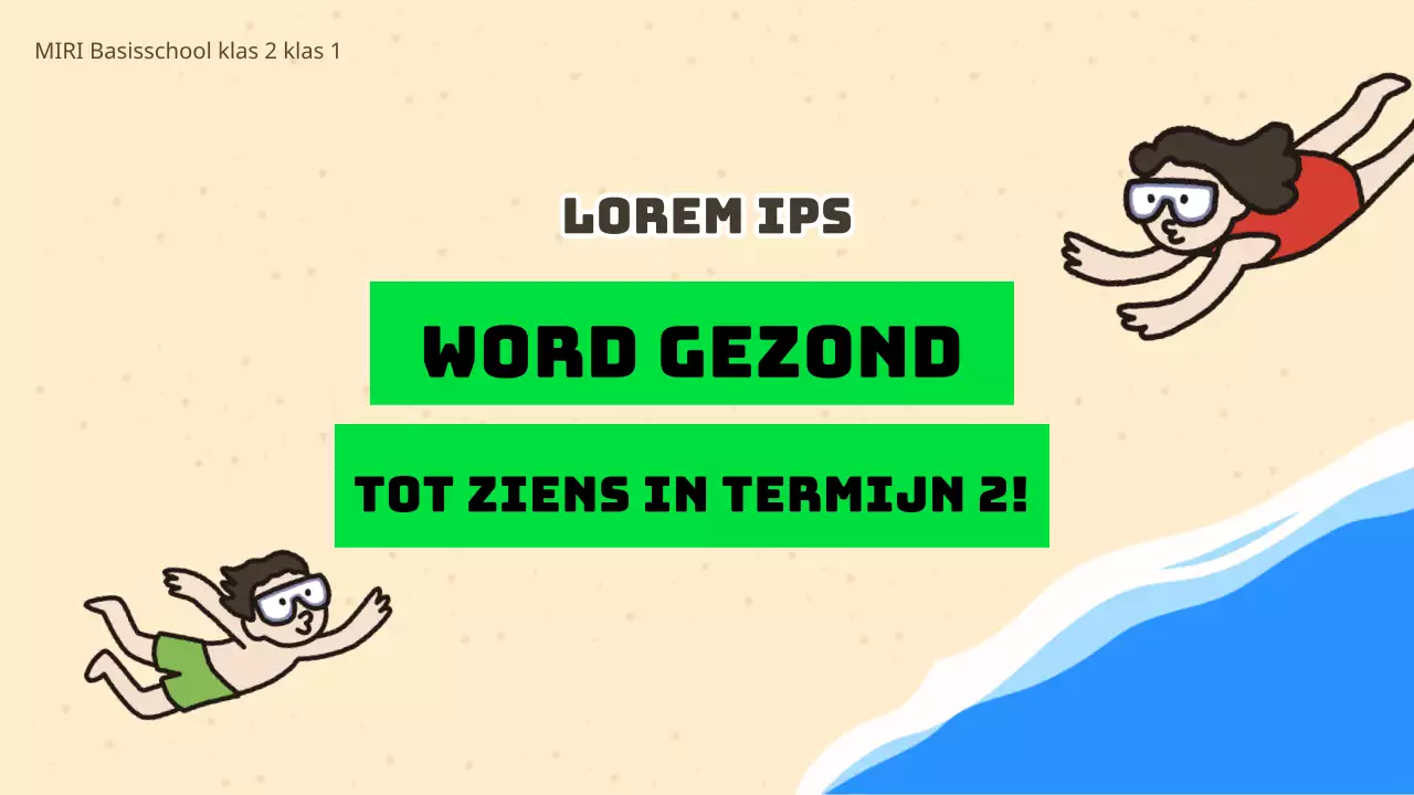 Lesmateriaal voor de zomervakantie van muntachtige en groene scholen