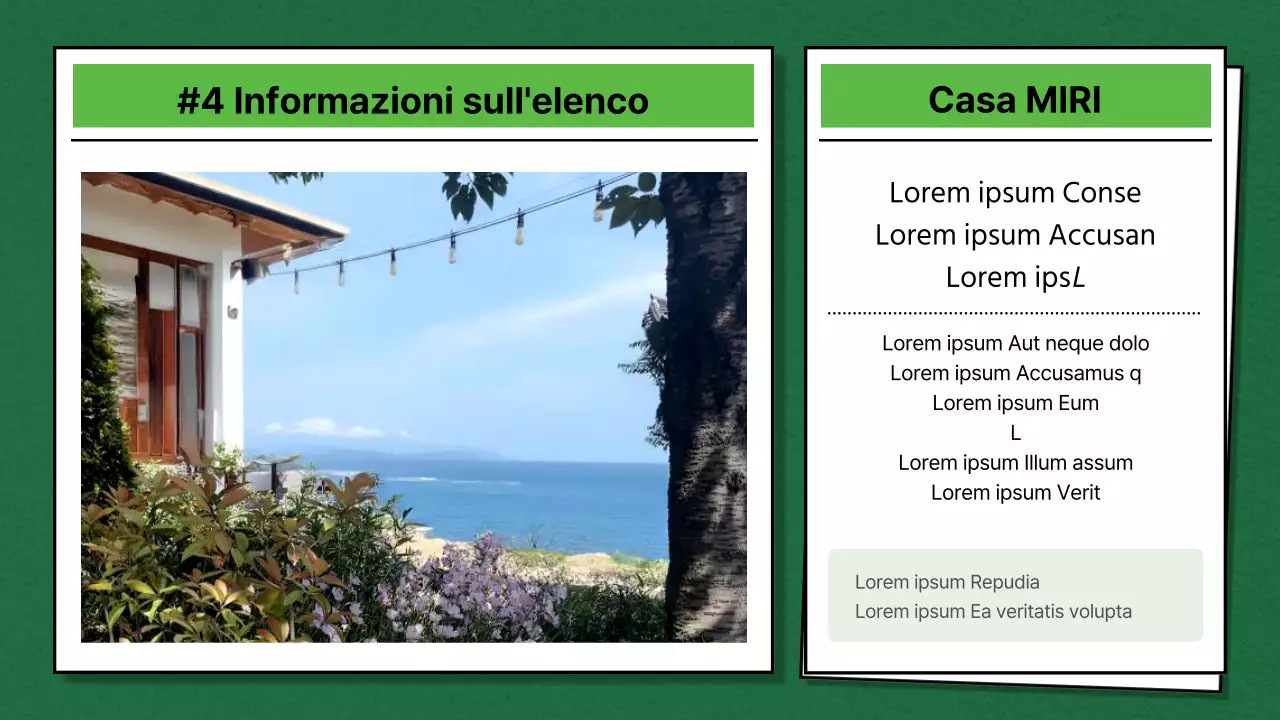 Promuovere i pacchetti vacanza nazionali in verde e blu, in stile gioco da tavolo