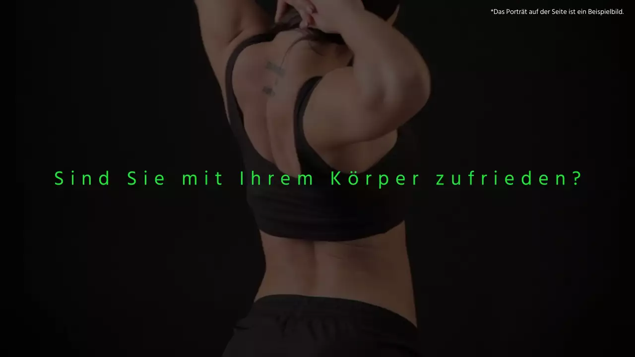 Werben Sie für Ihr Fitnessstudio mit schwarzen und lindgrünen Akzenten