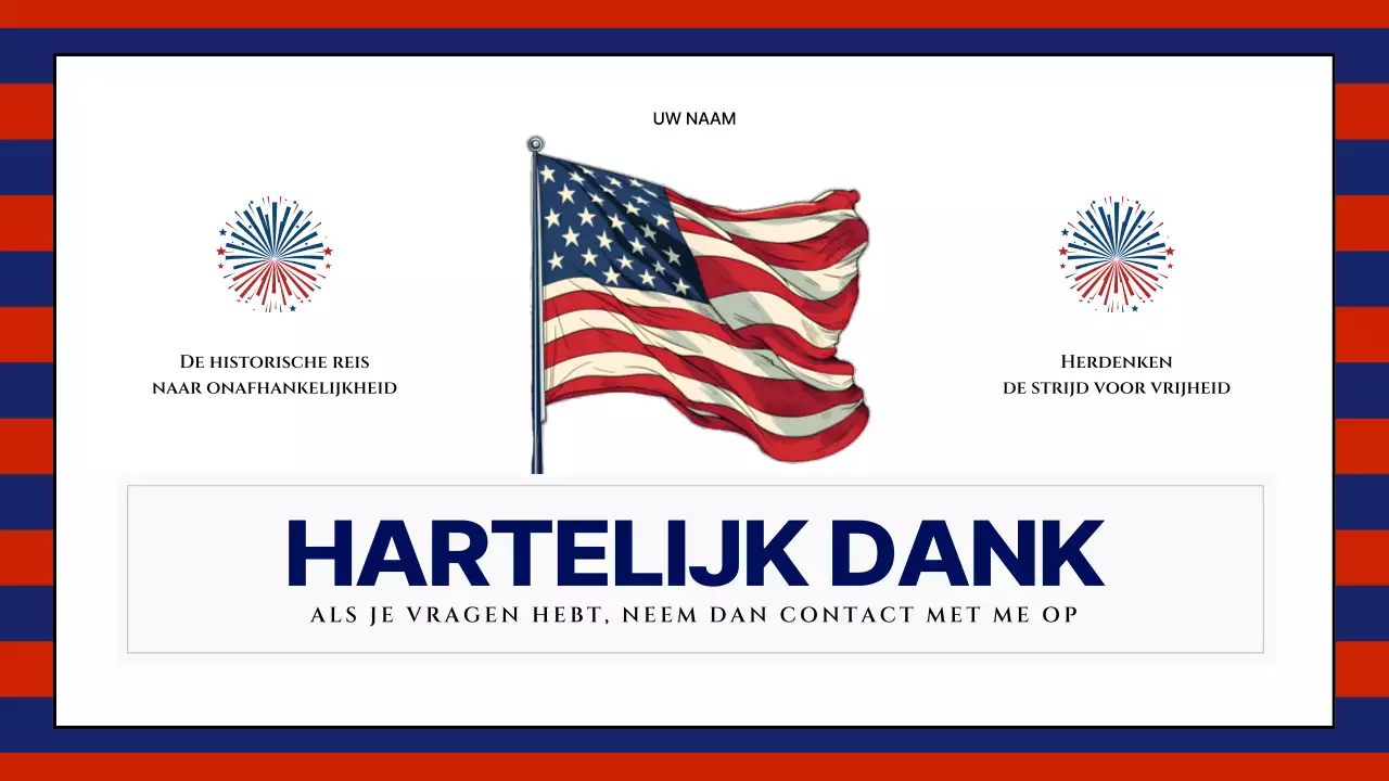 Moderne 4 juli middelen in rood en marineblauw