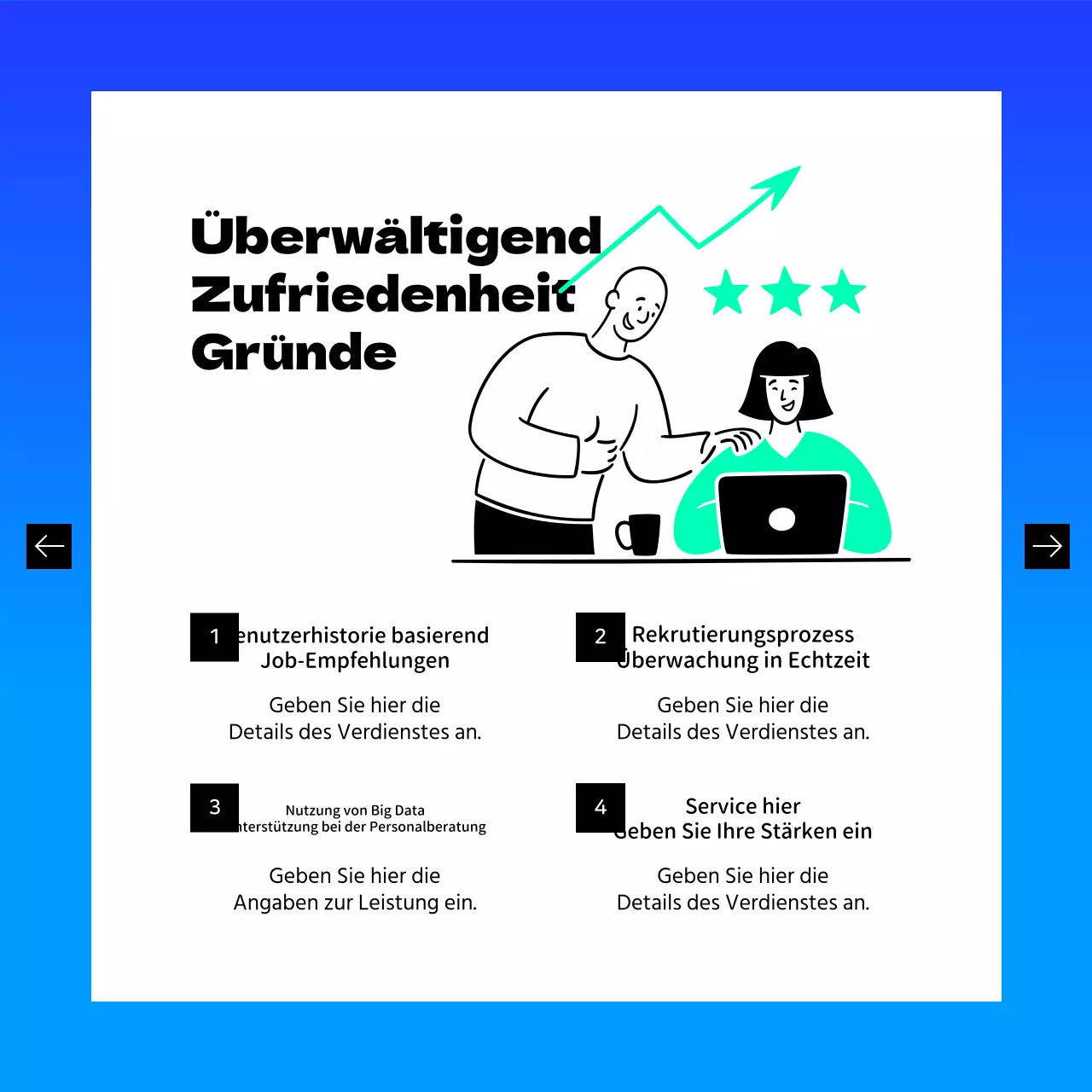 Förderung der modernen Job-Matching-Plattform von Blue and Mint