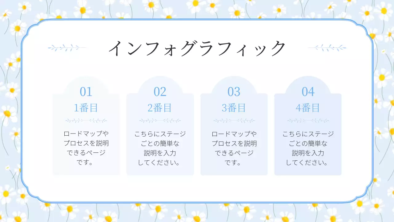 青 涼しい 花 プレゼンテーション