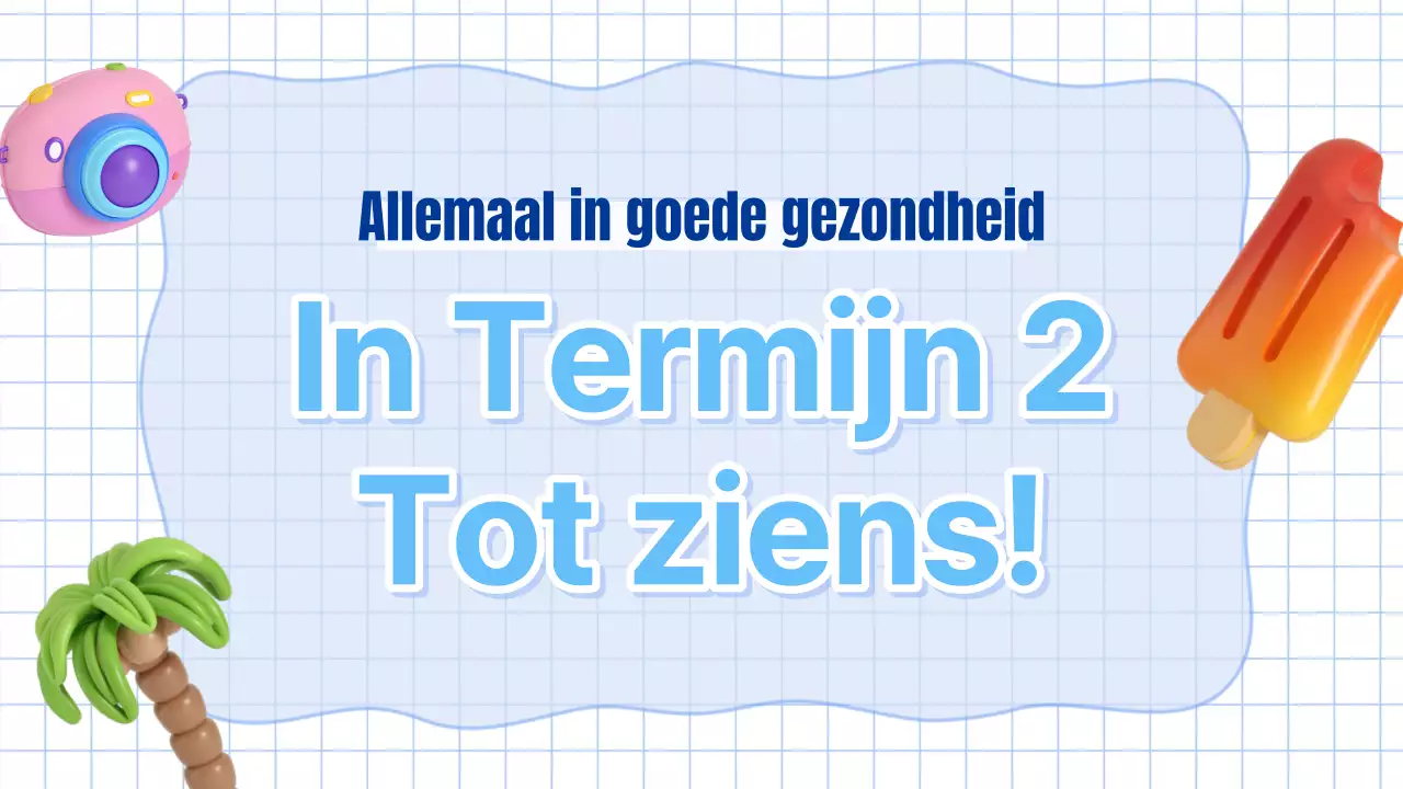 Lesmateriaal voor blauwe en lichtblauwe zomervakantie