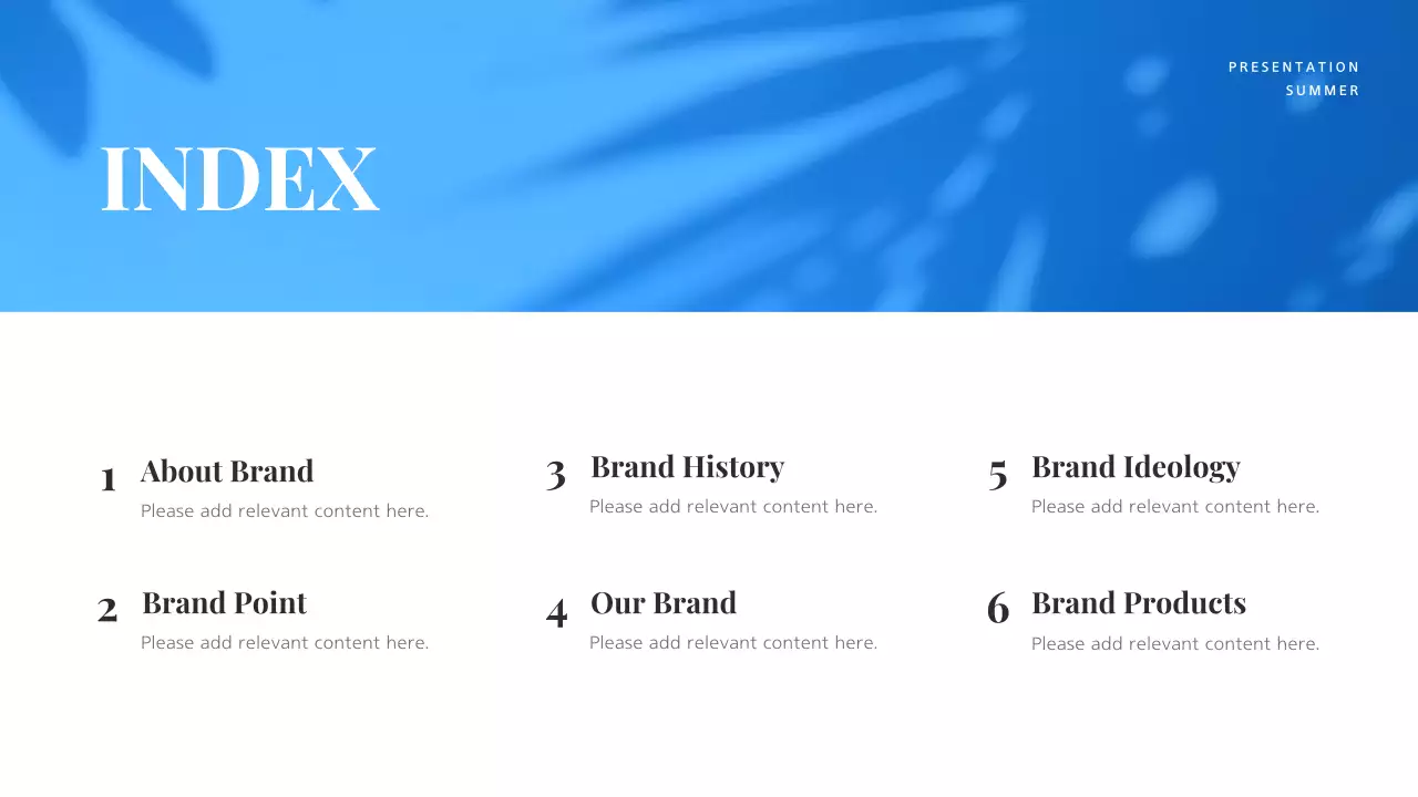 블루 모던 마케팅 프리젠테이션