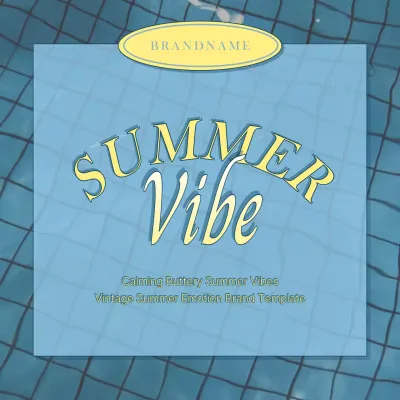 Blue Vintage Summer Promotion Social Media Post