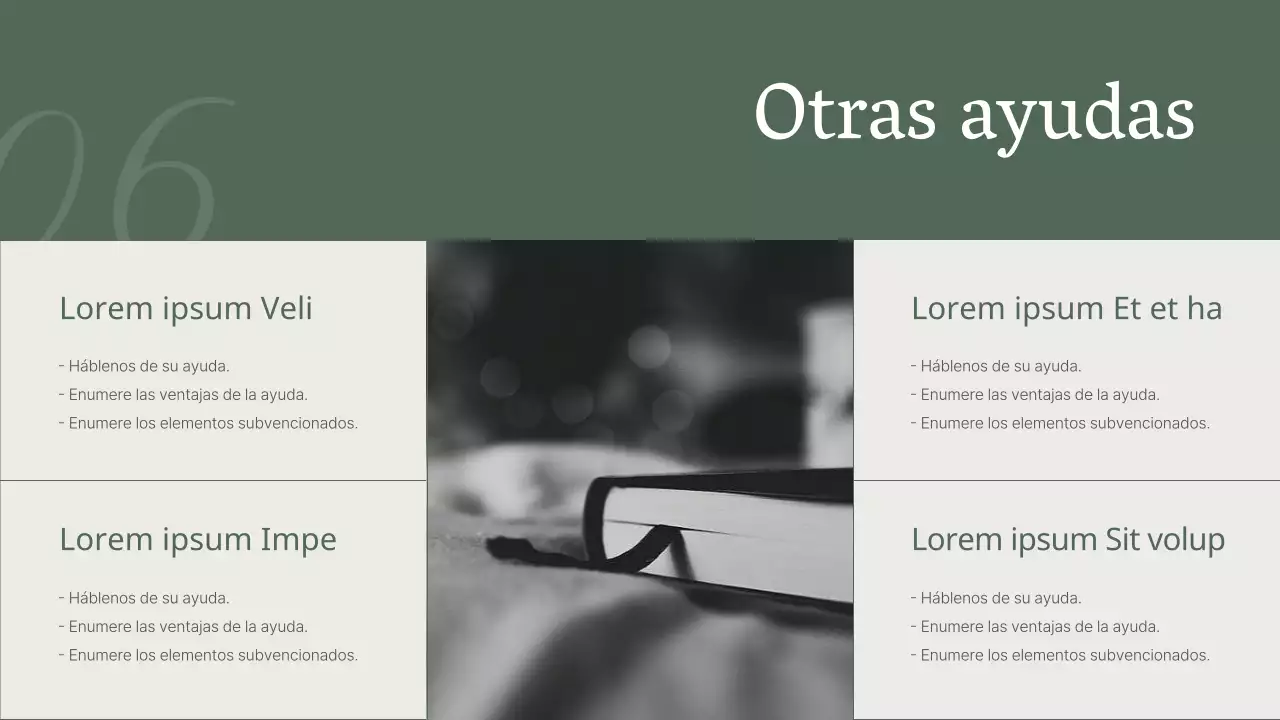 Una elegante propuesta de libro en color caqui