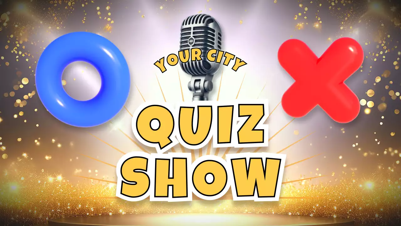 Gold Retro Quiz Promotion Presentation