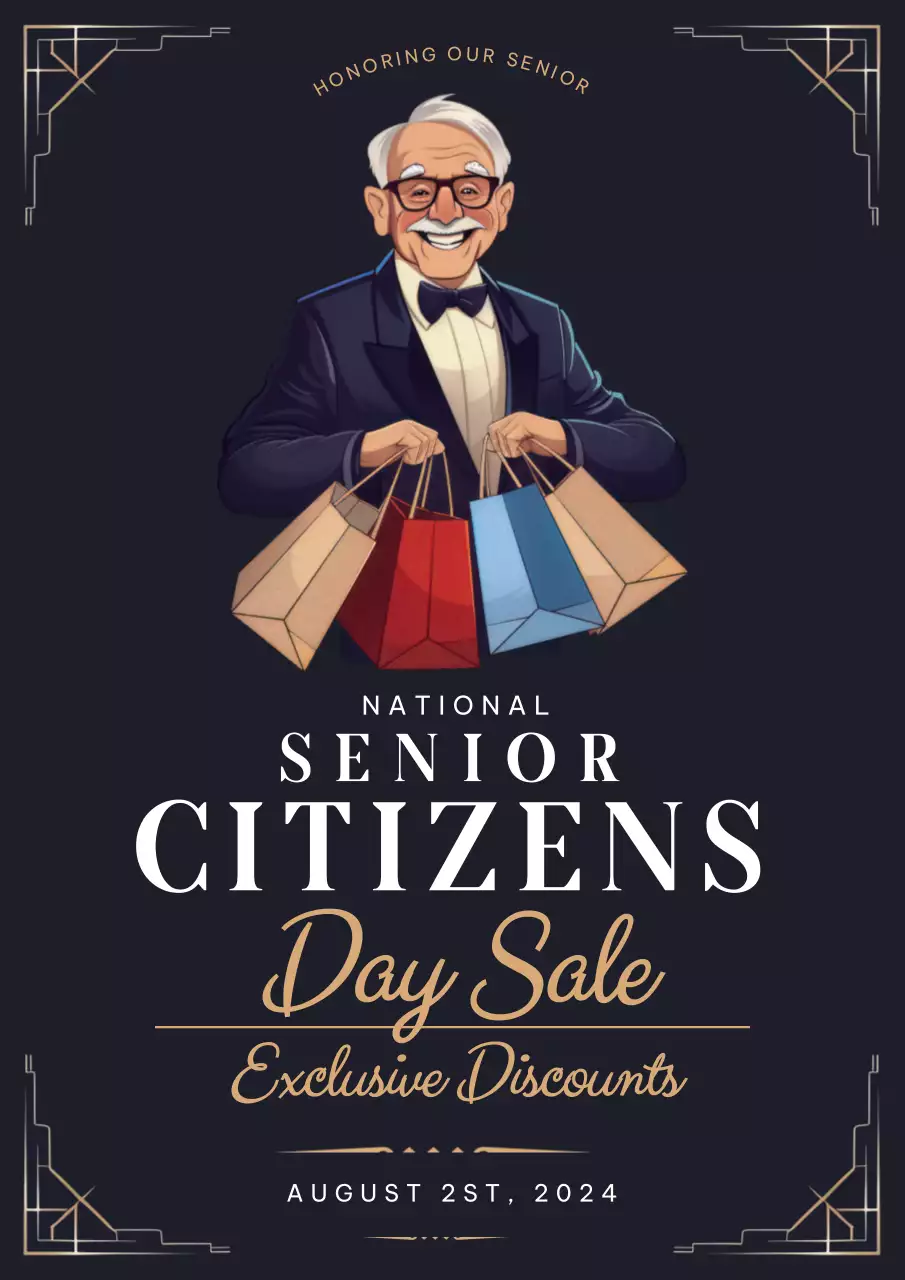 Black Classic Sale Promotion Poster