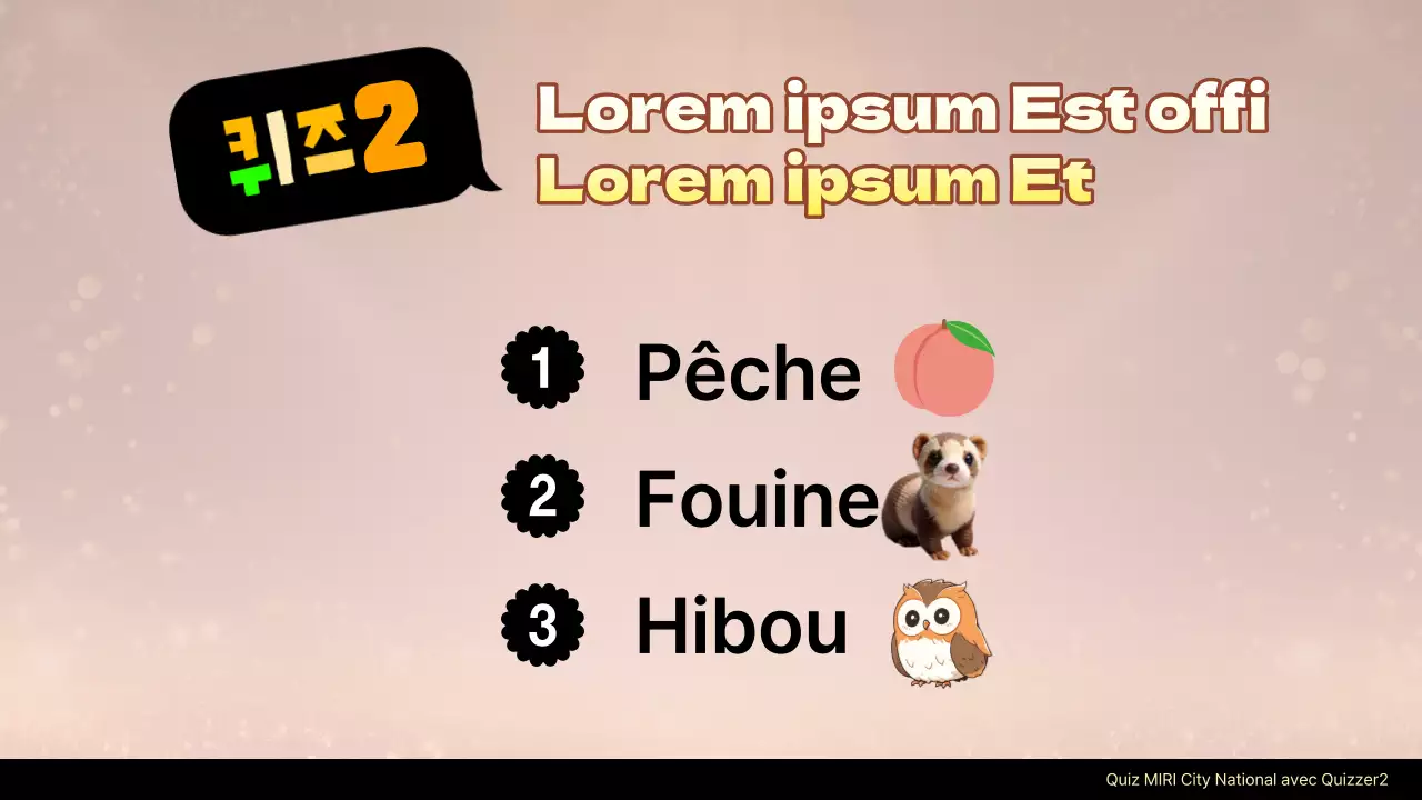 Une collection de jeux télévisés jaunes d'inspiration rétro