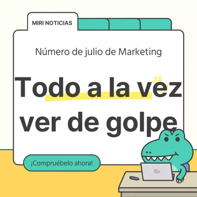 Un breve anuncio de marketing kitsch amarillo y menta de la semana