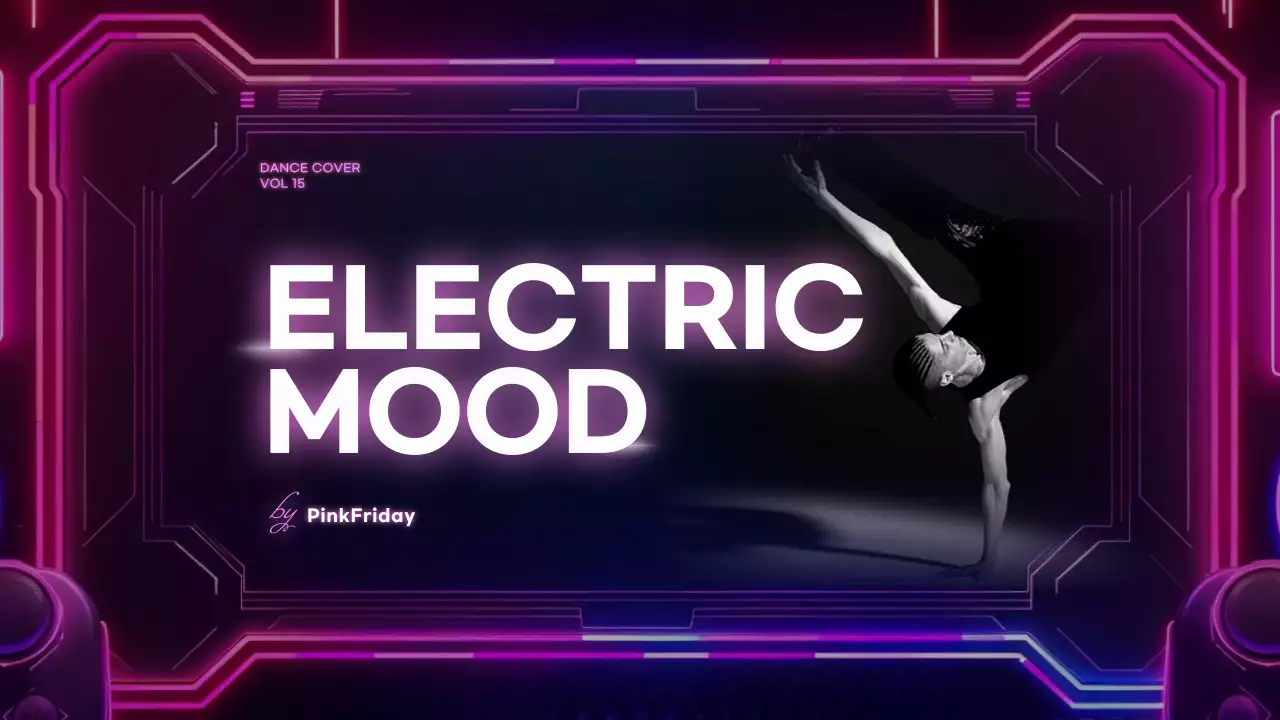 네온 사이버 댄스 프로모션 유튜브 썸네일