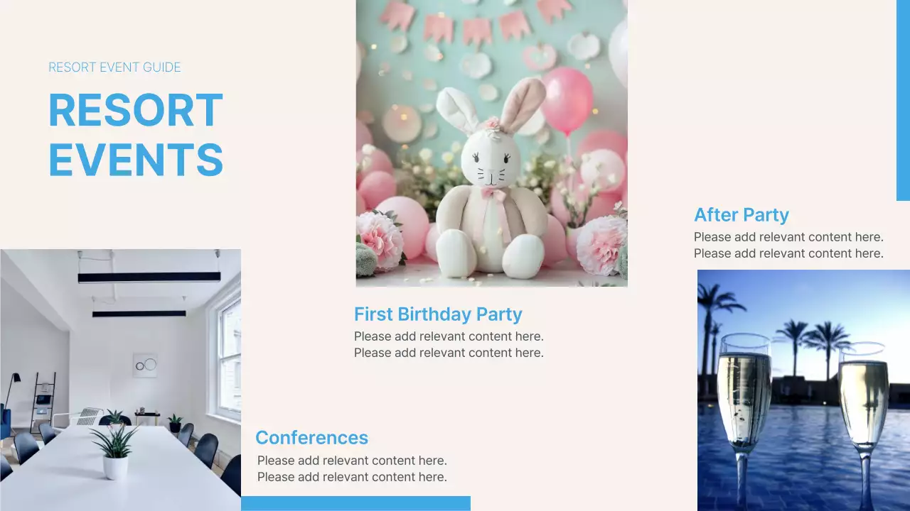 Blue Modern Resort Guide Presentation