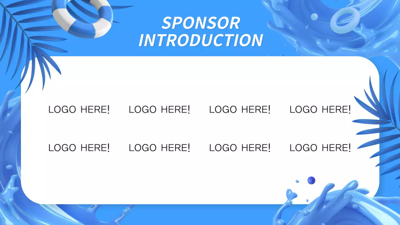 Blue Trendy Summer Announcement Presentation